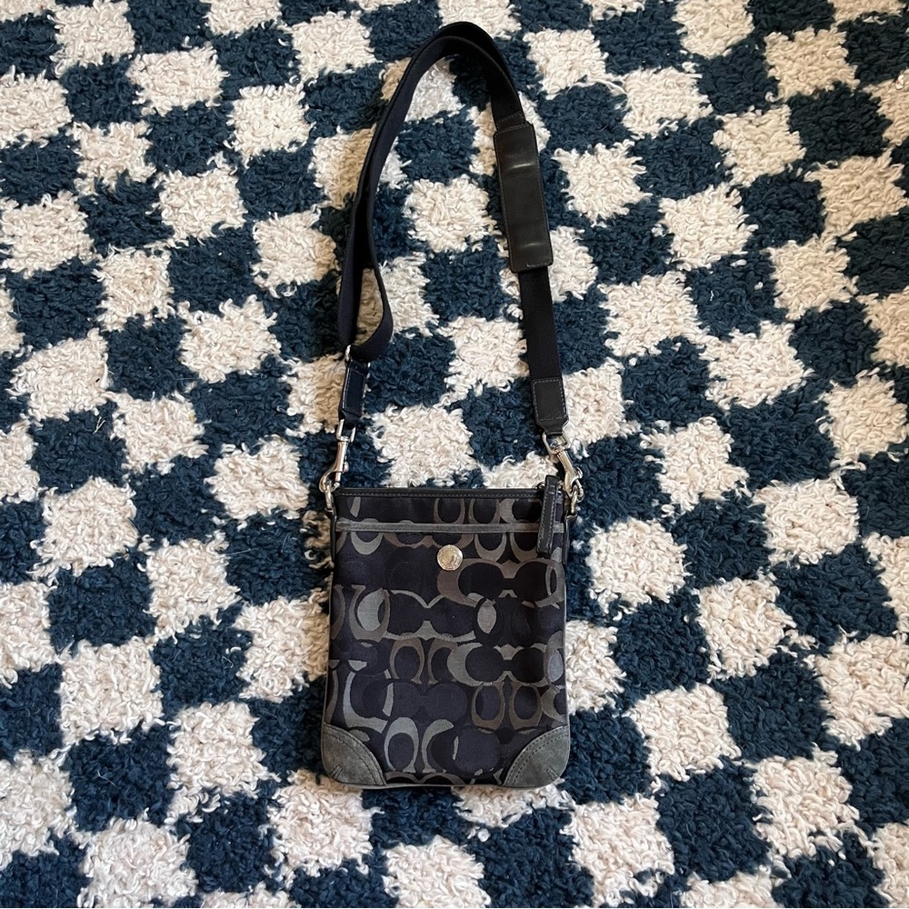 Coach Black Signature Crossbody Bag